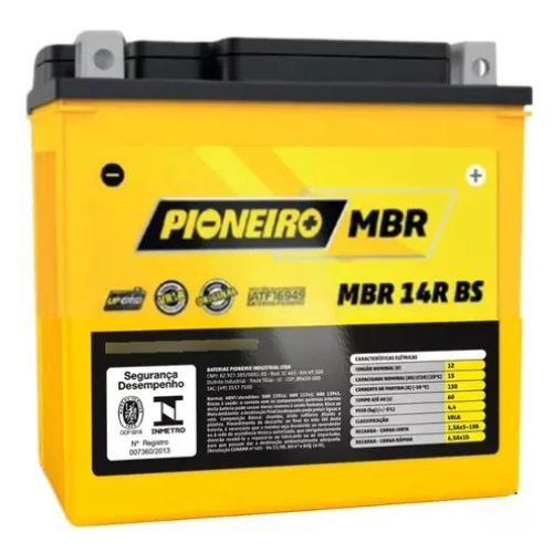 Bateria pioneiro / ytx14-bs