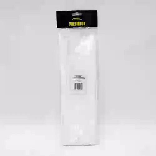 Bolsa de precintos (100 unidades) - 300mm largo x 4.7mm ancho - 22kg color blanco  