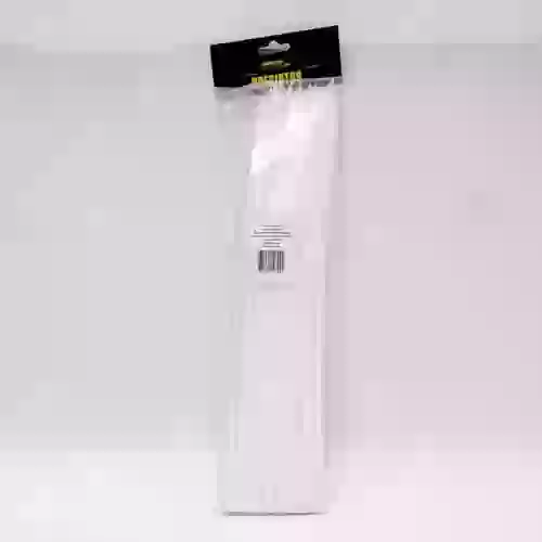 Bolsa de precintos (100 unidades) - 380mm largo x 4.7mm ancho - 22kg color blanco  