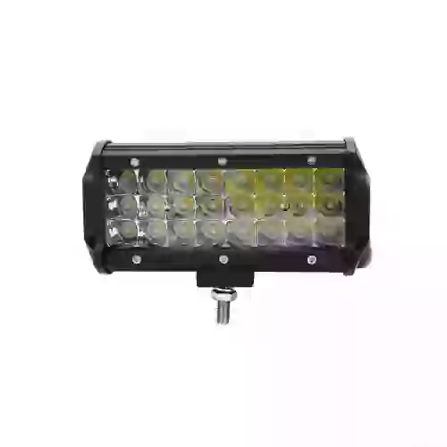 Barra de led multi recta - barra de 24 led de 3 watts tipo epistar  72 watts  -  16.2 cm de largo color blanco 12v / 24v - carcaza de aluminio - haz de luz spot (codigo anterior: bar8972bla) cantidad 