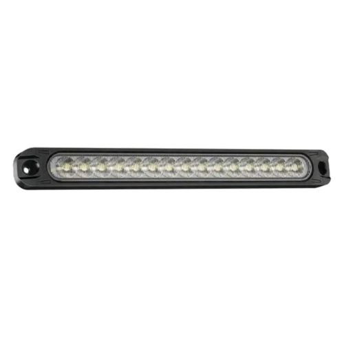 Faro de led universal - moldura led 25cm x 2,5 cm color blanco 12v / 24v funcion fija, secuencial y flash