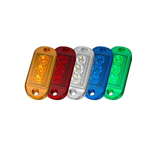 Faro de led universal - senalizacion lateral 7 cm x 3 cm color rojo 12v / 24v funcion fija white 12-24v