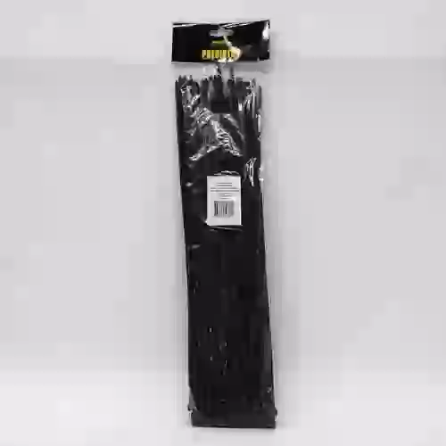Bolsa de precintos (100 unidades) - 400mm largo x 4.8mm ancho - 22kg color negro  
