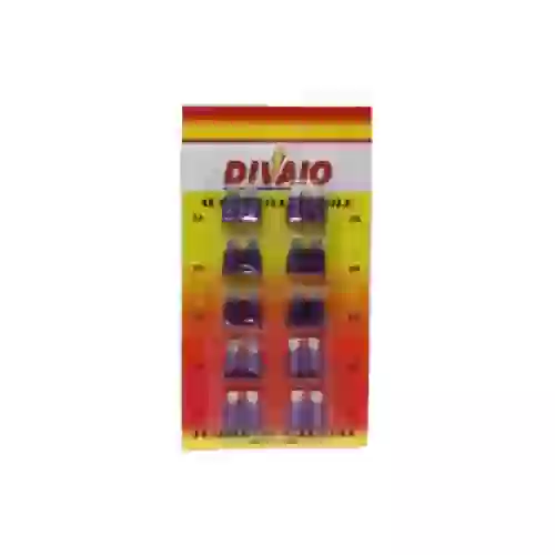 Fusible ficha en blister surtido de 10 unidades (2 unidades x amper) - fusible ficha en blister surtido (10 unidades) 2 unidades x amper 10, 15, 20, 25, 30 amp cantidad por caja master 500  