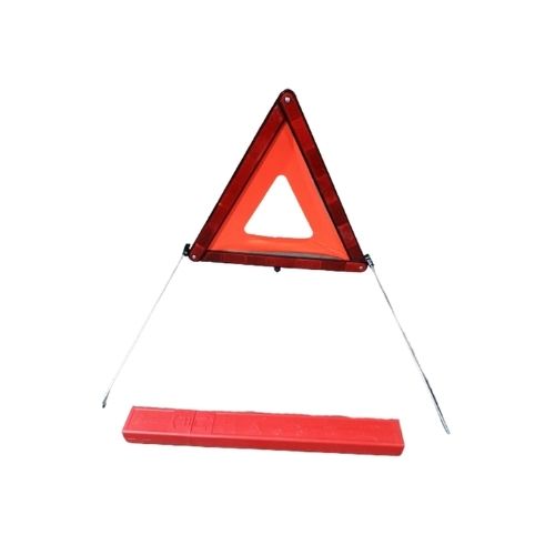 Baliza - homolagada con chas caja plastica con reflector de tela y soporte de hierro alto 45 cm ancho 32 cm peso 330 gramos