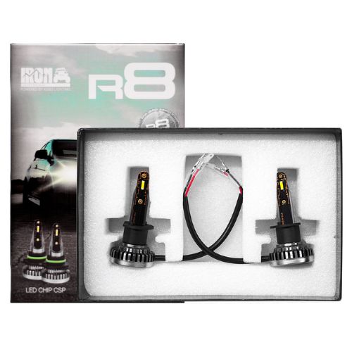 Kit de led r8 h3 10ma generacion chip csp sin cooler 60000 lumens 42watts 12v con cooler    