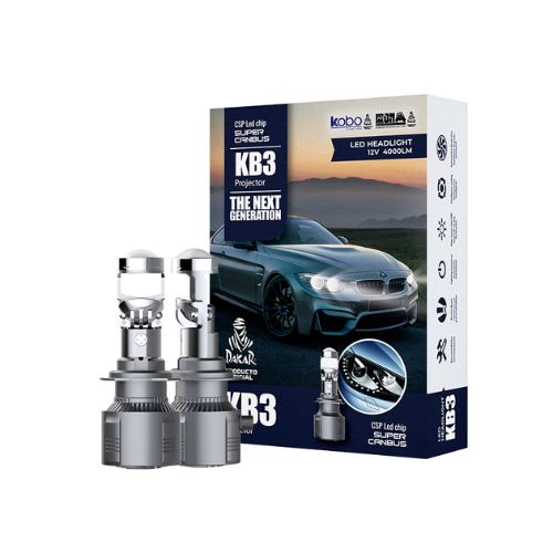 Kit de led proyector mini lupa h4 chip csp super canbus con lupa - 40000 lux reales