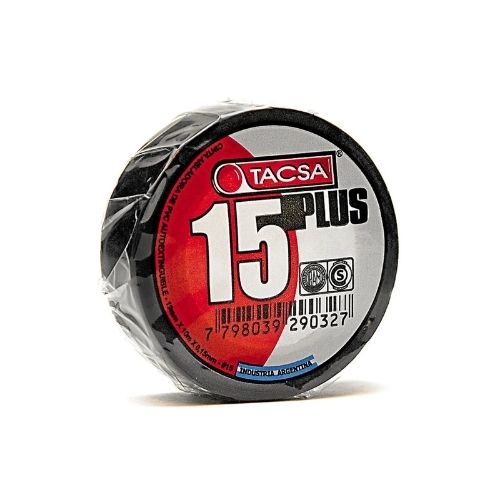 15 plus /20 mts. cinta aisladora de pvc autoextinguible negro